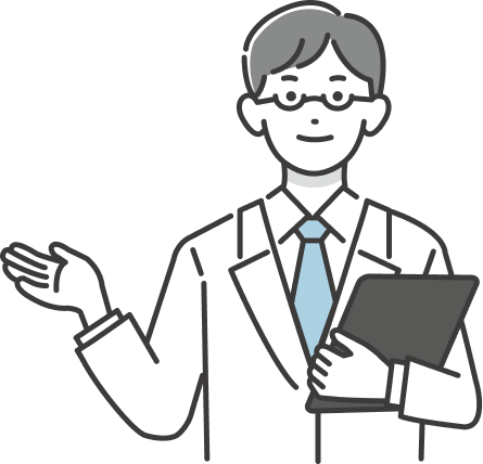 右手を出す医師